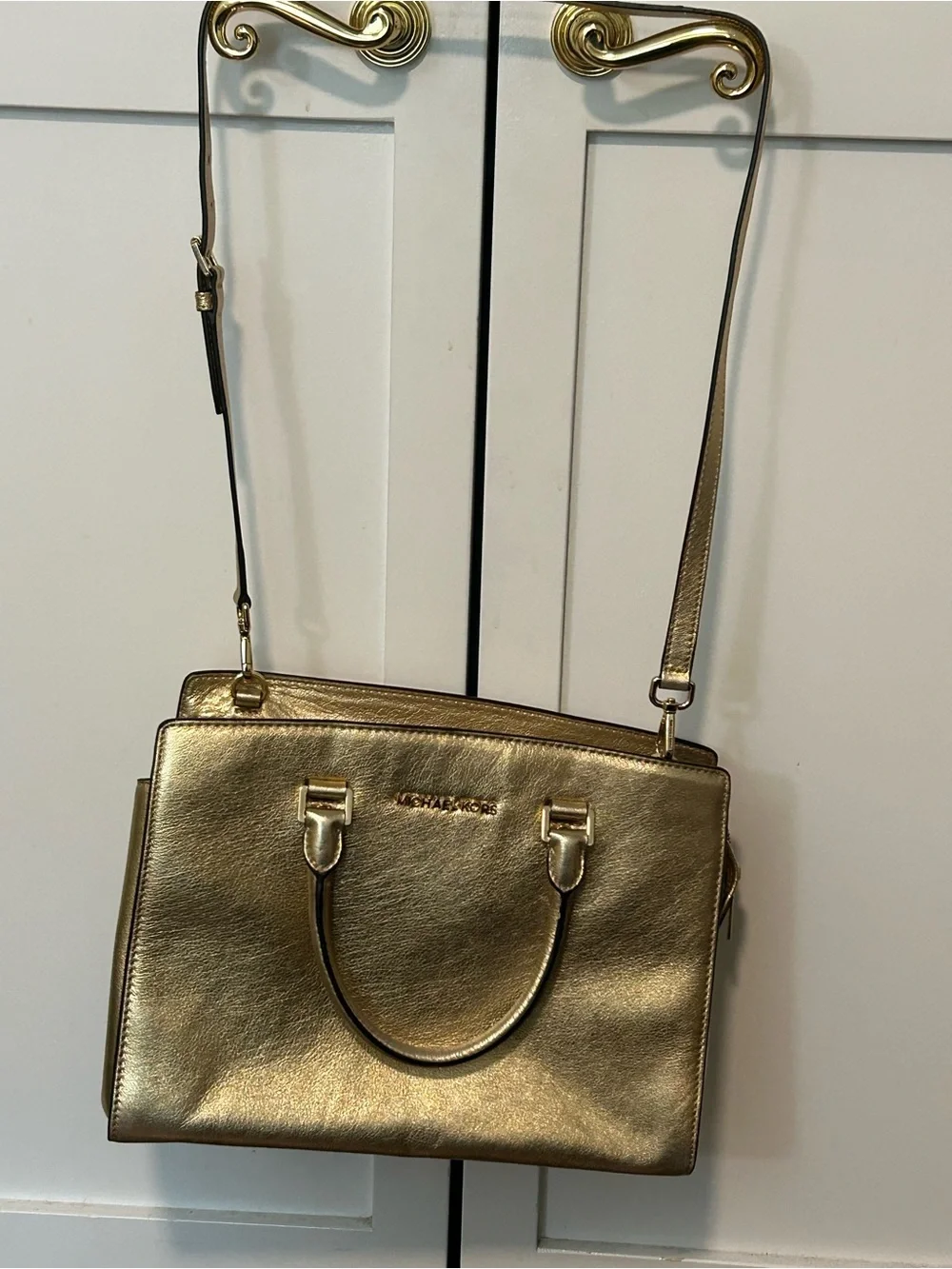 Michael Kors “Selma” Large Saffiano Leather Satchel